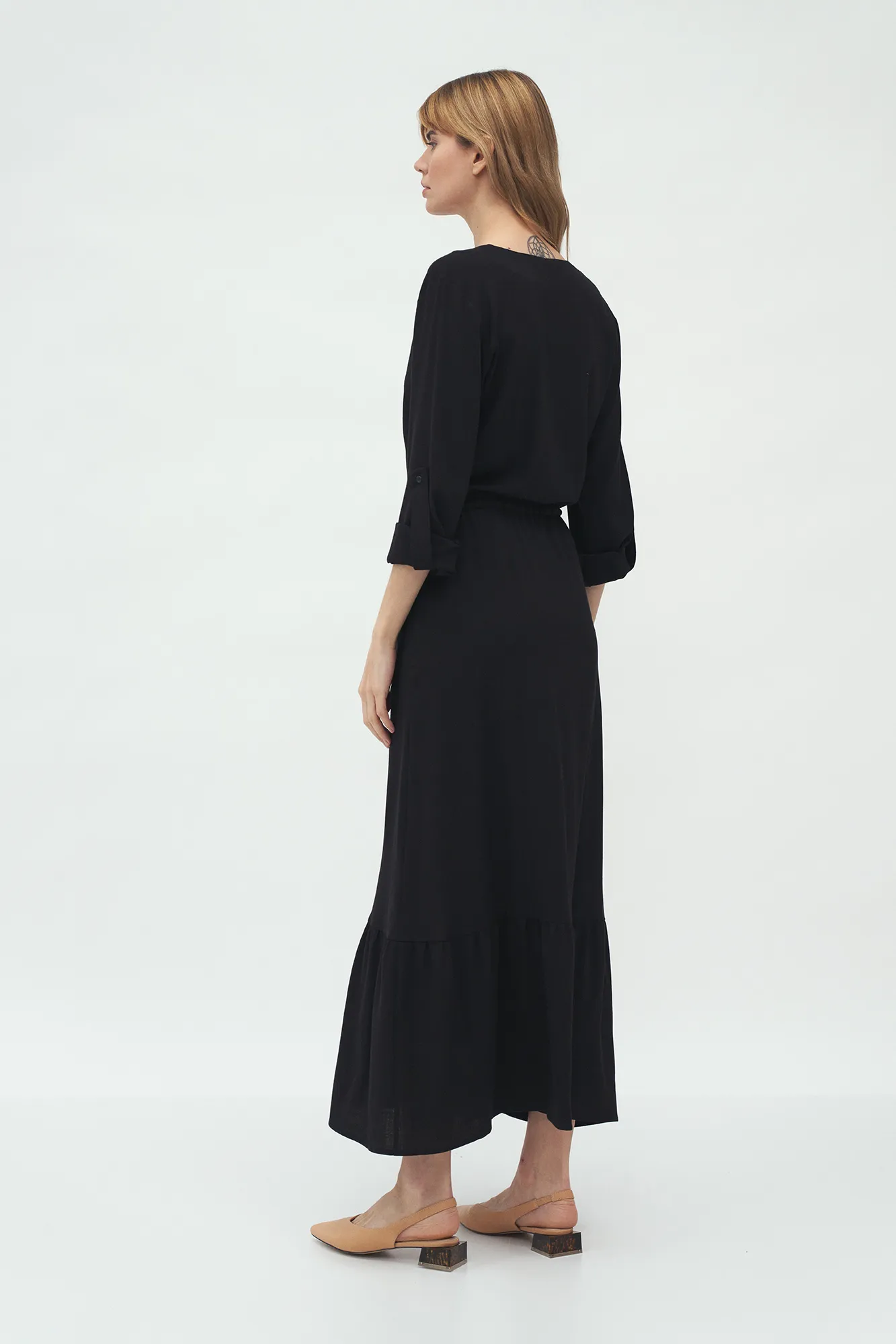 pockets - with black dress Long Nife